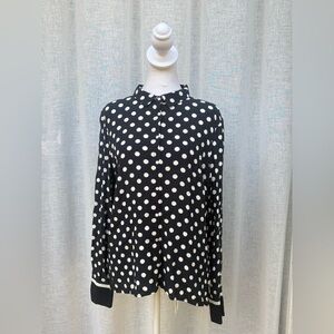 Part Two Copenhagen polka dots long sleeve blouse